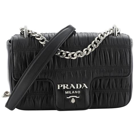 prada nappa antique bag|Prada gaufre shoulder bag.